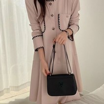 모찌봉 / 하객룩 모임룩 단아한 스티치 원피스