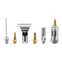 가스밸브 조절기 차단기 중간밸브 1300 섭씨 부탄 휴대용 납땜 인두 세트 용접 펜 버너 블로우 토치 가스, 4.6pcs