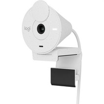 LogitechBRIO 300 HD 웹캠 라이브 온라인 클래스 1080P 화상 회의 스트리밍 미디어 녹화 컴퓨터 장비, 02 BRIO300 White