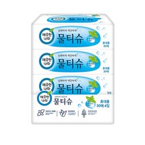 깨끗한나라 물티슈 휴대 30매 4입, 1개, 1개