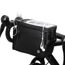 라이노워크 자전거 공구 방수 프레임 핸들바 가방, BLACK