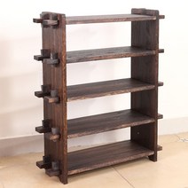 원목 다기장 엔틱 찻장 그릇장 다완장 무인양품그릇장, 6층  높이(110cm)