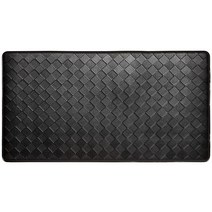 Home Dynamix Trenton Solace 전통적인 다이아몬드 텍스처 주방 매트 세이지 43.2cm x 81.3cm17x32인치, Black