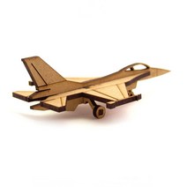 DIY미니어처 F16 전투기 미니어처만들기 장난감 인테리어 소품 고밀도MDF, 미니어처 F-16 VE-06