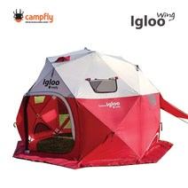 이글루윙 돔텐트 빙어낚시텐트 원터치 텐트, 이글루윙돔 레드