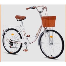 클래식 자전거 입문용 출퇴근 가성비 두발 일반 2인승 성인, 7단, 24인치, L