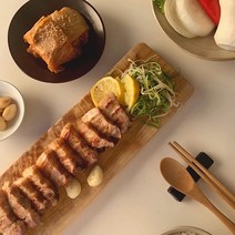 짚불 초벌구이 통삼겹 통목살 항정살 돼지막창 400g/ 등갈비 650g, 통삼겹살 400g