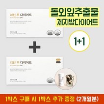 [건강기능식품/식약처인증] 리턴 투 다이어트 식물성 돌외잎주정추출분말 비타민 이중정 체지방감소 체지방감소 변비해소, 1+1BOX (6병)