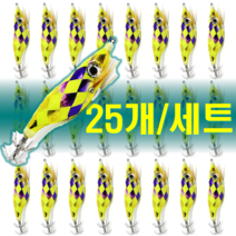 예피싱 25개입 왕눈이 에기 세트 쭈꾸미 갑오징어 문어채비 야광애기, YF32