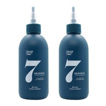 헤드스파 7 트리트먼트 파란눈 블랙 헤어팩 200mlx2개 + 깔끔이 증정 헤어트리트먼트, 1set, 400ml