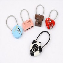 5종 디자인 자물쇠 번호 돌리는 다이얼 와이어 잠금 락카 사물함 서랍 학교 사무실, 21B(원형)