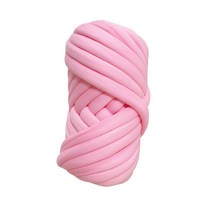 바인켓 자이언트얀 실 1kg 패브릭 뜨개실 DIY 키트, 핑크