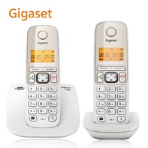 3자통화 독일 GIGASET 집합 이카 C230A530 노스트링 전화기 사무실 대자체 무선 비행기 1864998350, A530 쌍기 화이트