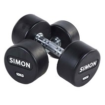 사이먼스포츠 사이먼 아령 10kg/2개(1세트) 덤벨 고무아령 바벨, 2개