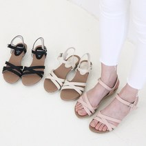 여름 여성 쿠션 캐주얼 스트랩 샌들 앤시아