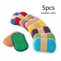 친환경수세미 항균 마이크로 화이버 주방 수색 패드 비 스크래치 스폰지 수세미 스틱 팬 냄비 용