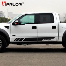 포드 레인저 랩터 F150 픽업용 자동차 차량용 양면 스티커 데칼 장식 1쌍, 04 빨간_06 F650