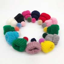 화분 데코 스투키 방울 모자 화분장식 가드닝 화분픽, 핫핑크