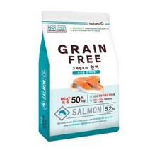네츄럴오 전연령 연어 그레인프리 반려견 사료, 5.2kg, 1개