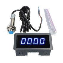 홀근접 스위치 센서가있는 4 디지털 Led 디스플레이 타코미터 Rpm 속도계 Npn 12V 액세서리 세트, 01 1 set