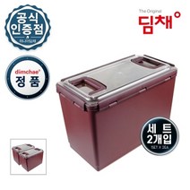 위니아 딤채 딤채김치통 정품 김치통 김치용기 18.0L 투명EZ생생용기, 18L, 2개입