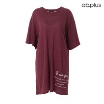 에이비플러스 ab.plus 사이드 레터링 코튼 루즈핏 티셔츠 (LSU3ZK09A)