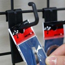 국산 빠지지않는 철망 ㄷ자형고리 걸이 5cm 고정후크 8p 블랙