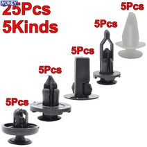 호환부품 플라스틱 패스너 클립 Xukey 25 개/대 트림 범퍼 패널 휠 아치 도요타 호환 Avensis 세트