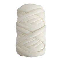 트윈브로 프리미엄 패브릭 자이언트얀 손 뜨개실 1kg, 아이보리