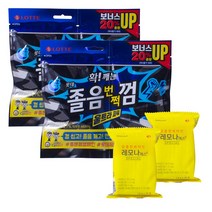 롯데제과 졸음 번쩍 껌 울트라 파워 리필 96g x 2개 + 레모나 에스 15g 2포 졸음 타파! 패키지, 1세트
