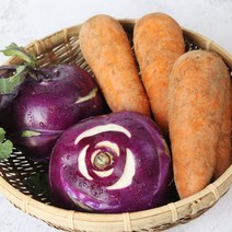 [팔도농장] 아삭 달콤한 국내산 콜라비 3kg +당근 3kg, 단품