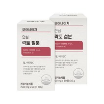 모어네이처 철분제 천연 임산부 식물성 유기농 부원료 철분 영양제 60정 2개월분, 2box