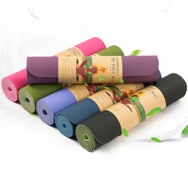 파워몬 요가 필라테스 운동 헬스 매트 헬스장 두꺼운 PVC TPE 홈트레이닝 운동 용품, 올리브그린