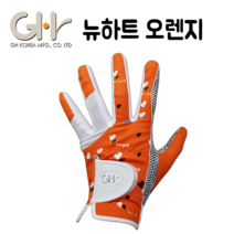 [GHK] GH 여성용 실리콘 양손 골프장갑, 뉴하트(오렌지) +500원