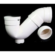 pvc엘보 pvc배관자재 내경 160 길이 440mm 대형, 입이 있는 유형 160P