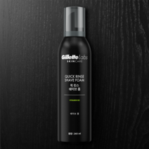 질레트랩스 퀵 린스 쉐이브 폼 240ml, 퀵 린스 쉐이브 폼 240ml G152