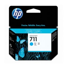 HP (No.711)정품잉크플로터 3WX00A검정(구.CZ129A)/CZ130A파랑/CZ131A빨강/CZ132A노랑/3WX01A검정(대용량) T120/T130/ T520/ T530, 파랑