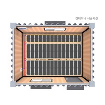 PTC 선상필름 완제품 컨테이너 3x4 3x6 3x9, 3m x 9m ( 단열재 27m )