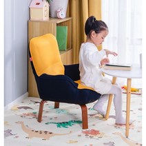 아이있는 거실용 키즈 1인용 푹신 베이비 쇼파 선물 어린이 주니어 조카, 옐로우