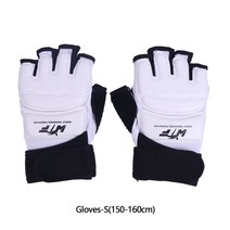무릎보호대 패드 방지 태권도 보호 산다 훈련 핸드 가드 및 뱅킷 매치 장비 발 WTF 킥복싱, 03 Gloves-M(150-160cm)
