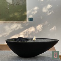 올템블리 실내분수 대형 카페 선물 인테리어 분수가습기, SecretRealm-블랙42x23x16