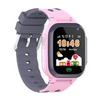 아이 스마트 워치 Sim 카드 전화 Smartwatch 어린이 SOS 방수 카메라 LBS 위치 추적기 선물 IOS 안드로이드, 분홍색_영문판, [02] 분홍색