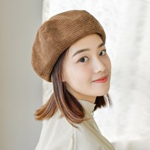 베레모 여자 코듀로이 화가 모자 가을 겨울 여성 벨로아 빵모자 모눈코듀베레 (4컬러) 판매자/색상이름 확인!!