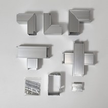 대한몰드 알루미늄 덕트 AL닥트 120x60 엘보 부속 케이블 보호관, 수평 T자