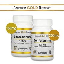 캘리포니아 골드 뉴트리션 CGN 벤포티아민 150mg 300mg 30정 비타민b1 지용선티아민 혈당, 1개