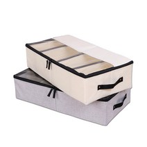 헬로요니 언더베드 의류 신발 수납함, 회색, 1개