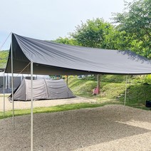 캠핑 렉타 타프 블랙코팅 그늘막 폴리 3.5x5m, 없음