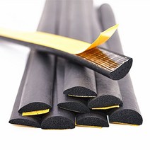 창틀 바람막이2M 자기 접착제 스폰지 씰 스트립 EPDM 고무 블랙 폼 충돌 방지 씰 가스켓 캐비닛 도어 방수, 10 20x8mm_01 2M