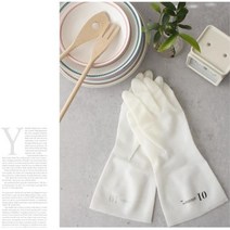 모던주방 이쁜 니트릴 설거지 고무장갑 니트릴장갑, 1개, 레터링(52) L