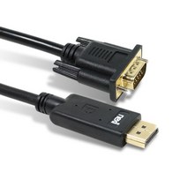 NEXi DP포트 to VGA Dsub 출력 듀얼 모니터 연결 케이블 DISPLAYPORT TO RGB, 1.8m, 1개